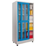 Метален шкаф с плъзгащи се врати