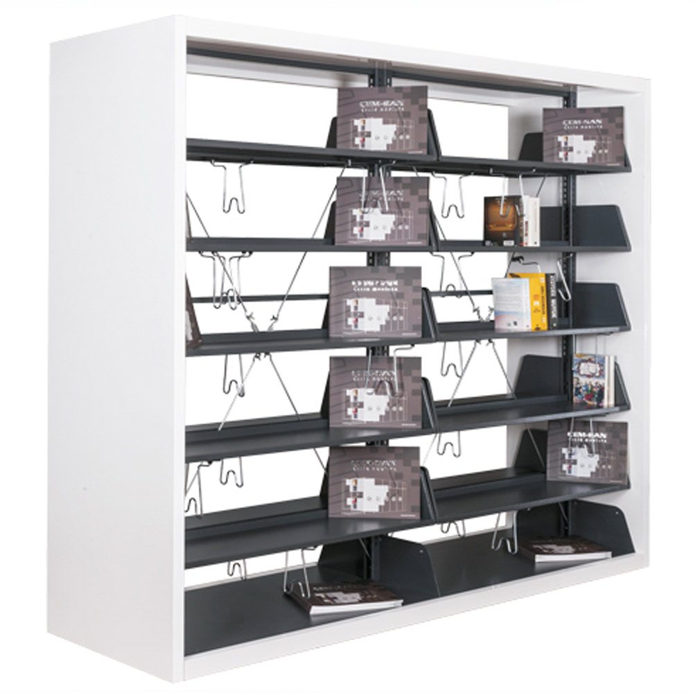 biblioteka-ot-metal-i-darvo-dvoyna-dvustranna Библиотека от метал и дърво двойна двустранна - Image 1