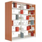 Библиотека от метал и дърво двойна едностранна