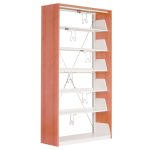 Библиотека от метал и дърво единична двустранна