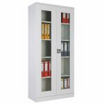 Метален шкаф за документи със стъклени врати висок 198 см - Image 2